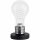 Brilliant Tischleuchte Evergreen Birnenform Schwarz/Chrom max. 25W E14 ohne Leuchtmittel mit Schalter