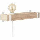 Brilliant Wandleuchte Holz/Weiß max. 30W E27 ohne...