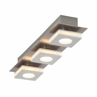 Brilliant LED Deckenleuchte Transit Aluminium silber 3 x 4W 960lm war