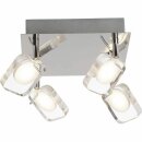 Brilliant LED Deckenleuchte Spotlight Narcissa Chrom 4 x...