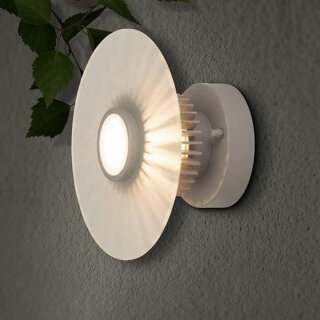 Brilliant LED Wand- & Deckenleuchte Außenleuchte Mathis Ø20cm Alumini