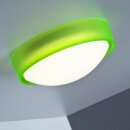 Brilliant LED Wand- & Deckenleuchte Tonia rund Ø25,5cm weiß/grün 10W 750lm warmweiß 3000K