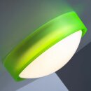 Brilliant LED Wand- & Deckenleuchte Tonia rund Ø25,5cm weiß/grün 10W 750lm warmweiß 3000K