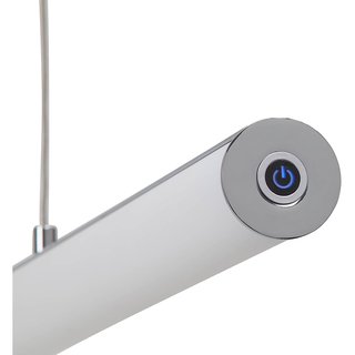 Brilliant LED Pendelleuchte Tube 100cm Chrom/Weiß 20,5W 1435lm warmwe