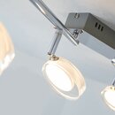 Brilliant LED Deckenleuchte Spotrohr Calvin Chrom 4 x 5W 1440lm warmweiß 3000K schwenkbar