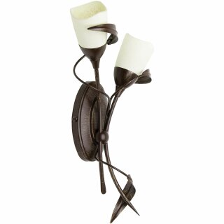 Brilliant Wandleuchte Yasmin Braun-Gold 2 x 33W G9 916lm warmweiß 2800K