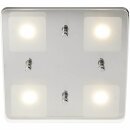 Brilliant LED Deckenleuchte Mountain Chrom/Glas 4 x 5W...