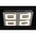 Brilliant LED Wand- & Deckenleuchte Gate Chrom/Weiß 4 x 6,4W 1700lm warmweiß 3000K