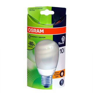 Osram Duluxstar Mini Ball 15W = 75W Warmweiß E27 Energiesparlampe Sparlampe 15 Watt