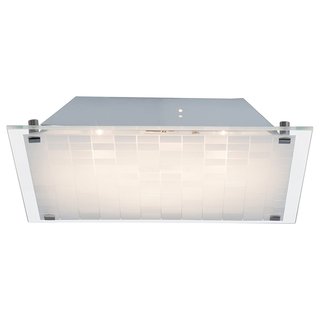 Brilliant LED Wand- & Deckenleuchte Malinda Chrom/Weiß 30x30cm 10W 750lm warmweiß 3000K