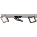 Brilliant LED Deckenleuchte Spotbalken Sesne Square Chrom...