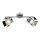 Brilliant LED Deckenleuchte Spotrohr Movie Chrom 2 x 5W GU10 690lm warmweiß 3000K schwenkbar