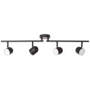 Brilliant LED Deckenleuchte Spots Gretchen schwarz 84cm 4 x 4,5W 1800lm neutralweiß 4000K schwenkbar