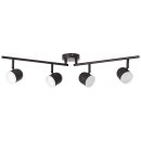 Brilliant LED Deckenleuchte Spots Gretchen schwarz 84cm 4 x 4,5W 1800lm neutralweiß 4000K schwenkbar