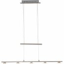 Brilliant LED Pendelleuchte Narja 165cm Eisen 5 x 5W 1925lm warmweiß 3000K höhenverstellbar