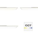 Brilliant LED Deckenaufbau-Panel Lanette Weiß 120x30cm 37W 4390lm CCT + RGB 2700K-6500K Fernbedienung