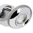 Brilliant LED Wandleuchte Spot More Silber/Chrom 5W 400lm warmweiß 3000K schwenkbar