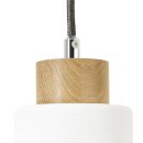 Brilliant Pendelleuchte Nature eiche/weiß 3-flammig max. 60W E27 ohne Leuchtmittel