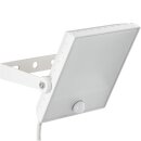 Brilliant LED Wandfluter Dryden Strahler Weiß IP65 mit Sensor 5W 400lm warmweiß 3000K Bewegungsmelder