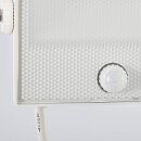 Brilliant LED Wandfluter Dryden Strahler Weiß IP65 mit Sensor 5W 400lm warmweiß 3000K Bewegungsmelder
