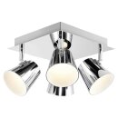 Brilliant LED Deckenleuchte Spot Endon Silber 4 x 6W...