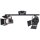 Brilliant LED Deckenfluter Movie Schwarz 39cm 2-flammig 2 x 5W GU10 760lm Warmweiß 3000K schwenkbar