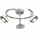 Brilliant LED Wand- & Deckenleuchte More Chrom 3 x 5W...