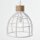 Brilliant Pendelleuchte Matrix Wood Metall/Holz weiß matt max. 60W E27 ohne Leuchtmittel kürzbar