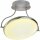 Brilliant LED Deckenleuchte Double Edelstahl/Weiß 25W 1932lm warmweiß 3000K schwenkbar