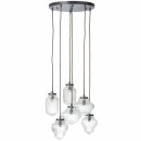 Brilliant Pendelleuchte Catha Braun/Transparent 160cm...