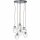 Brilliant Pendelleuchte Catha Braun/Transparent 160cm max. 6 x 25W E14 ohne Leuchtmittel