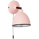 Brilliant Wandleuchte Spot Telio Rosa max. 28W E14 ohne Leuchtmittel schwenkbar mit Zugschalter