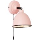Brilliant Wandleuchte Spot Telio Rosa max. 28W E14 ohne Leuchtmittel schwenkbar mit Zugschalter