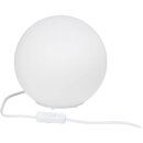 Brilliant Tischleuchte Timo Weiß rund Ø20cm max. 60W E27 ohne Leuchtmittel mit Schalter