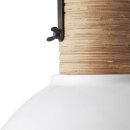Brilliant Pendelleuchte Barrow Holz/Weiß rund Ø42cm max. 40W E27  ohne Leuchtmittel Pendel kürzbar