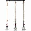 Brilliant Pendelleuchte Torchlamp Schwarz/Braun/Rot...