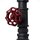 Brilliant Pendelleuchte Torchlamp Schwarz/Braun/Rot Industrie Pipe max. 3 x 60W E27 ohne Leuchtmittel kürzbar