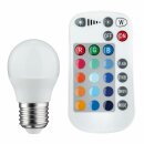 Paulmann LED Leuchtmittel Tropfen 3,5W E27 opal 75lm RGB...