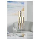 Paulmann Lampenschirm Living 2Easy Fabro Gold/Silber Glas ohne Leuchtmittel