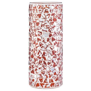 Paulmann Lampenschirm Living 2Easy Fabro Mosaik Orange Glas ohne Leuchtmittel