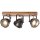 Brilliant Deckenstrahler Carmen Wood Stahl / Holz max. 3 x 5W GU10 ohne Leuchtmittel schwenkbar