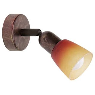 Brilliant Wandspot Sofia Altkupfer/Rot/Orange max. 40W E14 ohne Leuchtmittel schwenkbar
