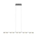 Brilliant LED Pendelleuchte Arlena Chrom 105cm 5-flammig 5x 6W 2175lm warmweiß 3000K