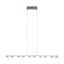 Brilliant LED Pendelleuchte Arlena Chrom 105cm 5-flammig 5x 6W 2175lm warmweiß 3000K