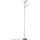 Brilliant LED Stehleuchte Deckenfluter Spari Silber 180cm 2-flammig 9W + 4W E27 800lm + 320lm warmweiß