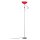 Brilliant LED Stehleuchte Deckenfluter Spari Silber 180cm 2-flammig 9W + 4W E27 800lm + 320lm warmweiß