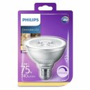 Philips LED Leuchtmittel PAR30 Glas Reflektor 9,5W = 75W E27 740lm warmweiß 2700K 25° DIMMBAR
