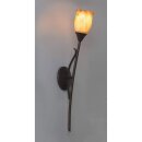 Brilliant Wandleuchte Fackel Arezzo Metall Braun 63cm max. 60W E27 ohne Leuchtmittel