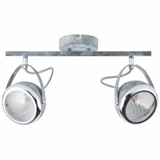 Brilliant Deckenstrahler Rider Beton grau Industrie max. 2 x 33W G9 ohne Leuchtmittel schwenkbar
