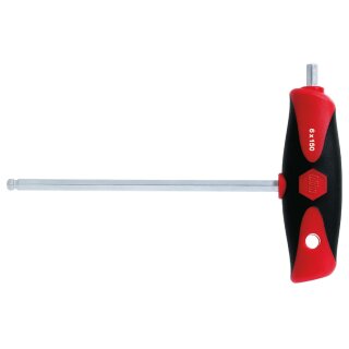 Wiha Schraubendreher Stiftschlüssel 6-kant 4x150mm mit Quergriff und Kugelkopf